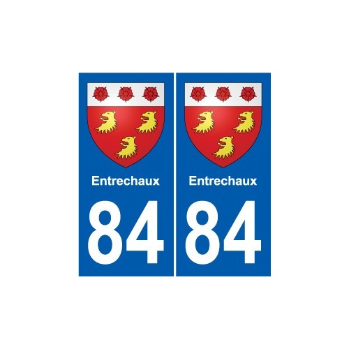 84 Valréas stemma adesivo piastra adesivi città