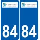 84 Valréas logo adesivo piastra adesivi città