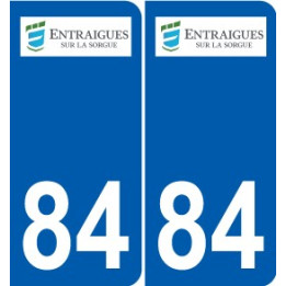 84 Valréas logo autocollant plaque stickers ville