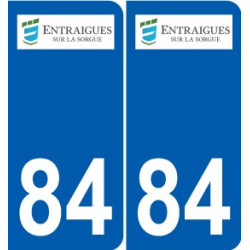 84 Valréas logo sticker plate stickers city