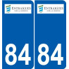 84 Valréas logo adesivo piastra adesivi città