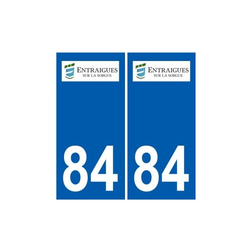 84 Valréas logo autocollant plaque stickers ville