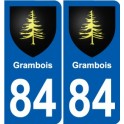 84 Valréas coat of arms sticker plate stickers city
