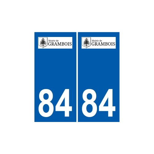 84 Valréas logo sticker plate stickers city