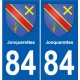 84 Valréas blason autocollant plaque stickers ville