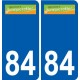 84 Valréas logo adesivo piastra adesivi città