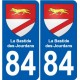 84 Valréas stemma adesivo piastra adesivi città