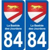 84 Valréas stemma adesivo piastra adesivi città