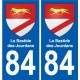 84 Valréas blason autocollant plaque stickers ville