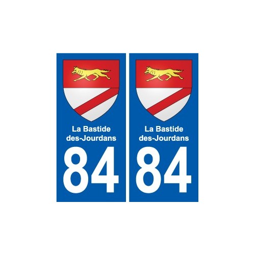 84 Valréas stemma adesivo piastra adesivi città