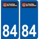 84 Valréas logo adesivo piastra adesivi città