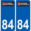 84 Valréas logo sticker plate stickers city
