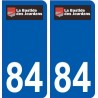 84 Valréas logo autocollant plaque stickers ville