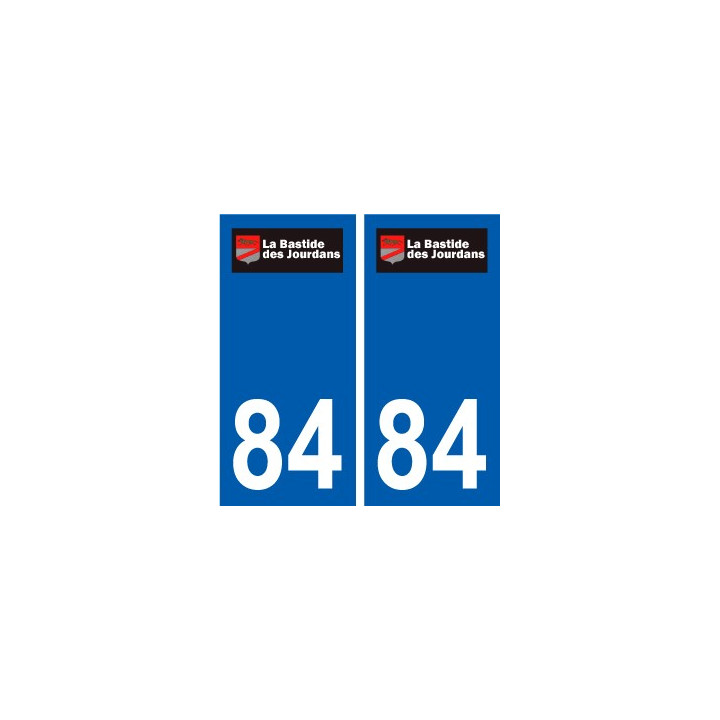 84 Valréas logo sticker plate stickers city