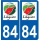 84 Valréas logo autocollant plaque stickers ville
