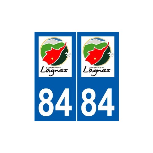 84 Valréas logo autocollant plaque stickers ville