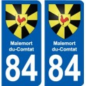 84 Valréas coat of arms sticker plate stickers city