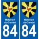 84 Valréas blason autocollant plaque stickers ville