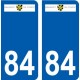 84 Valréas logo autocollant plaque stickers ville