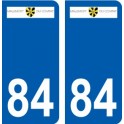 84 Valréas logo adesivo piastra adesivi città