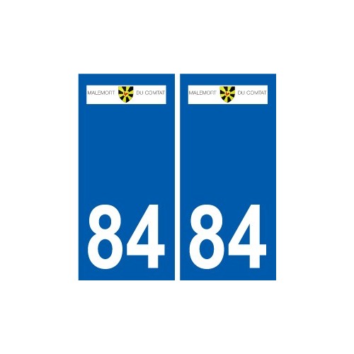 84 Valréas logo sticker plate stickers city