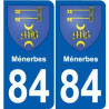 84 Valréas wappen aufkleber typenschild aufkleber stadt