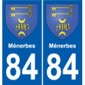 84 Valréas wappen aufkleber typenschild aufkleber stadt