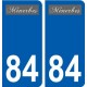 84 Valréas logo autocollant plaque stickers ville