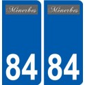 84 Valréas logo autocollant plaque stickers ville