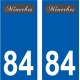84 Valréas logo sticker plate stickers city