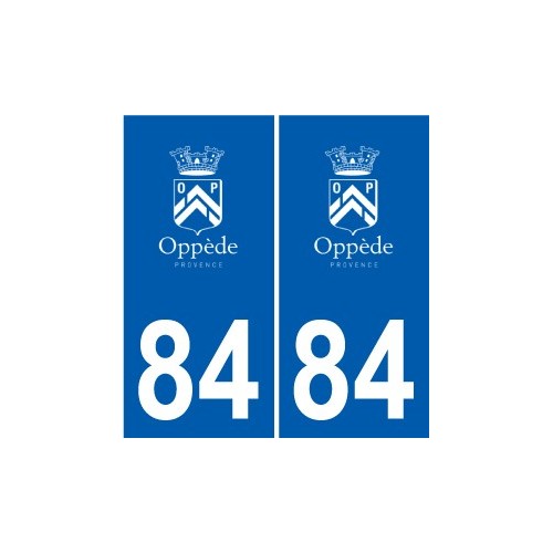 84 Valréas logo autocollant plaque stickers ville
