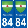 84 Valréas wappen aufkleber typenschild aufkleber stadt