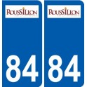 84 Valréas logo autocollant plaque stickers ville