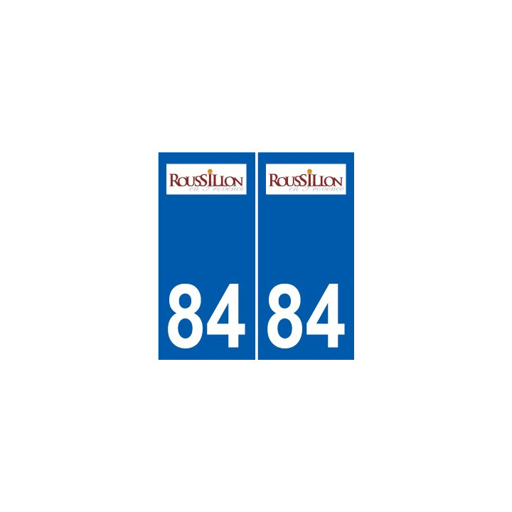 84 Valréas logo sticker plate stickers city