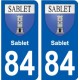 84 Valréas wappen aufkleber typenschild aufkleber stadt