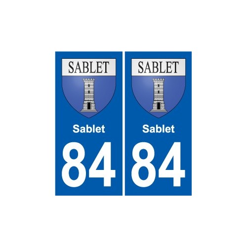 84 Valréas blason autocollant plaque stickers ville