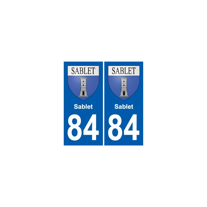 84 Valréas blason autocollant plaque stickers ville