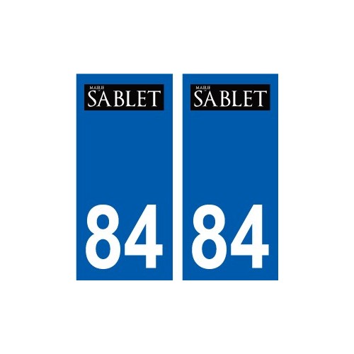 84 Valréas logo sticker plate stickers city