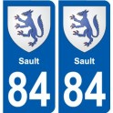 84 Valréas blason autocollant plaque stickers ville