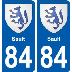 84 Valréas coat of arms sticker plate stickers city
