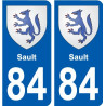 84 Valréas wappen aufkleber typenschild aufkleber stadt