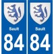 84 Valréas stemma adesivo piastra adesivi città