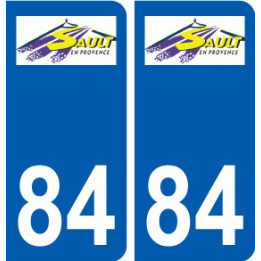 84 Valréas logo sticker plate stickers city
