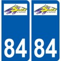 84 Valréas logo autocollant plaque stickers ville