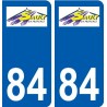 84 Valréas logo adesivo piastra adesivi città
