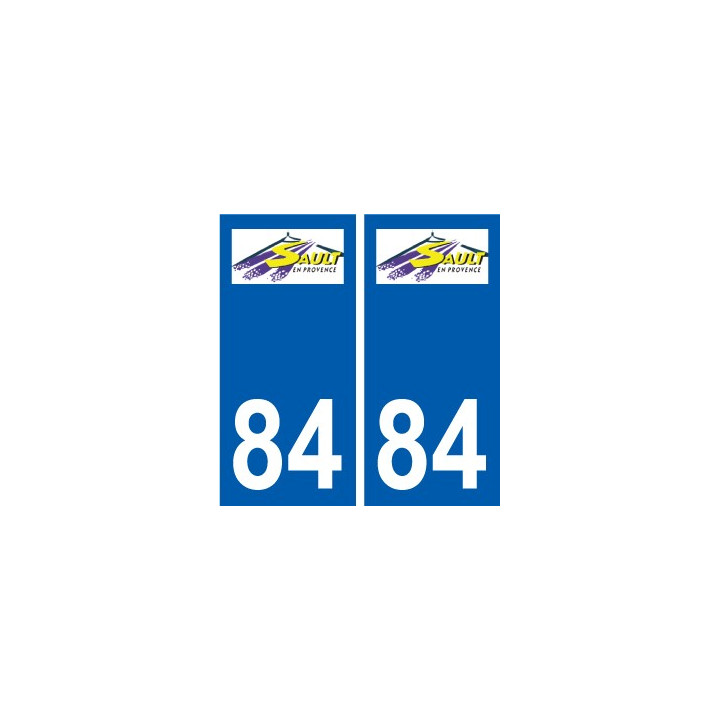 84 Valréas logo autocollant plaque stickers ville