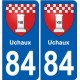 84 Valréas wappen aufkleber typenschild aufkleber stadt