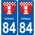 84 Valréas blason autocollant plaque stickers ville