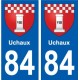 84 Valréas wappen aufkleber typenschild aufkleber stadt
