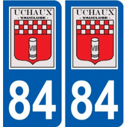 84 Valréas logo adesivo piastra adesivi città